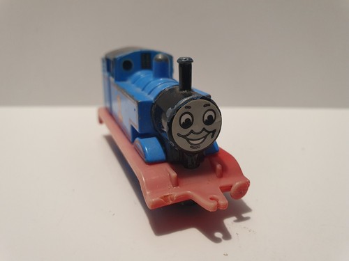ERTL - Thomas and Friends - Thomas #1 -0179S - Macau - 1984 - Damaged - Playworn - Picture 2 of 6