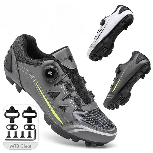 Men's Cycling Shoes Non-slip MTB Road Bicycle Speed Pedal Sneaker with Spd Cleat - Picture 1 of 45