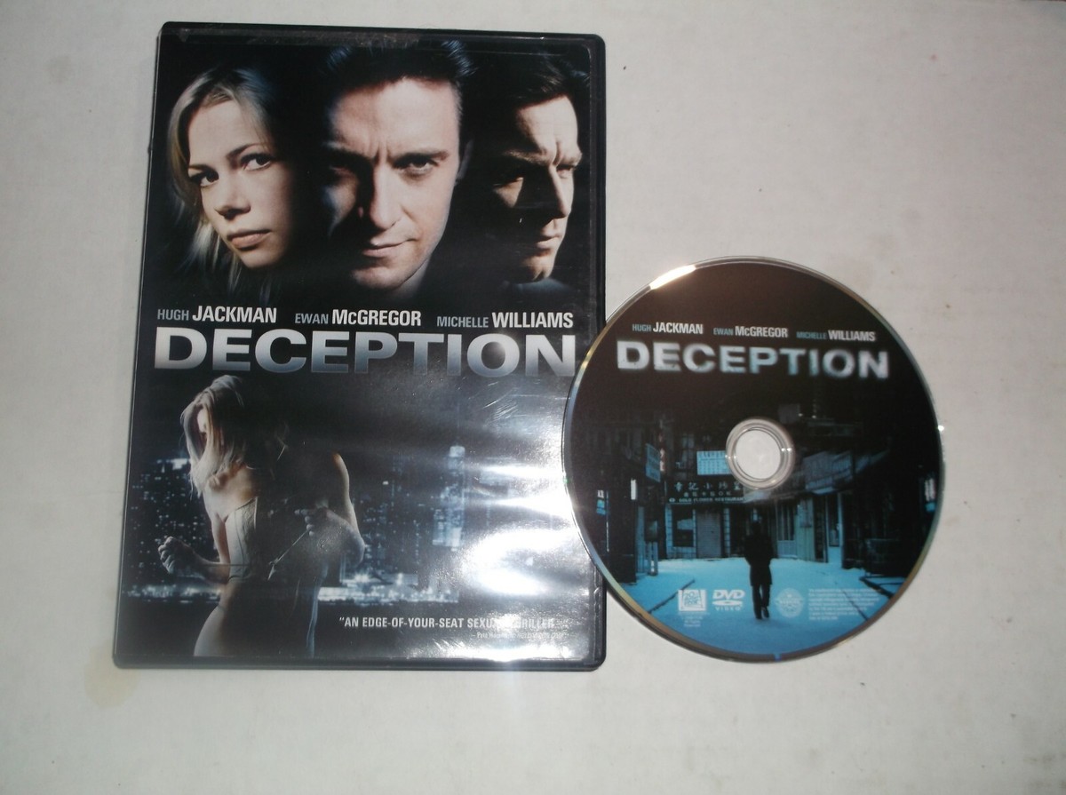 Deception (DVD, 2009) Hugh Jackman, Ewan McGregor, Michelle Williams, Drama