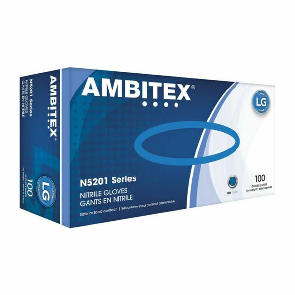 Ambitex N5201LG PowderFree Nitrile Gloves, Large 1000 Piece online