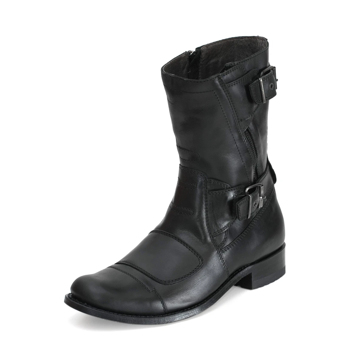 Mens biker boots best sale ebay