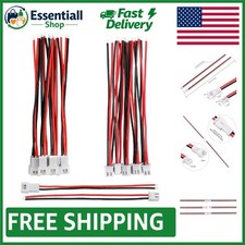 High-Quality 1.25mm JST Micro Connectors with 80mm Cable - 10 Pairs Included
