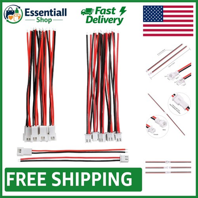 #ad High Quality 1.25mm JST Micro Connectors with 80mm Cable 10 Pairs Included $9.49