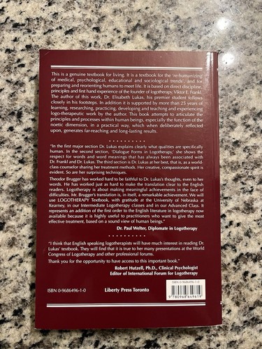 Elizabeth Lukas, Logotherapy Textbook, Meaning Centered Psychotherapy, Paperback - Picture 7 of 10