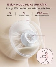 Momcozy M5 Lite Hands-Free Wearable Breast Pump, DoubleFit Flange for Baby-Like