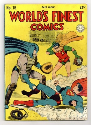 World's Finest Comics #15 GD/VG 3.0 1944