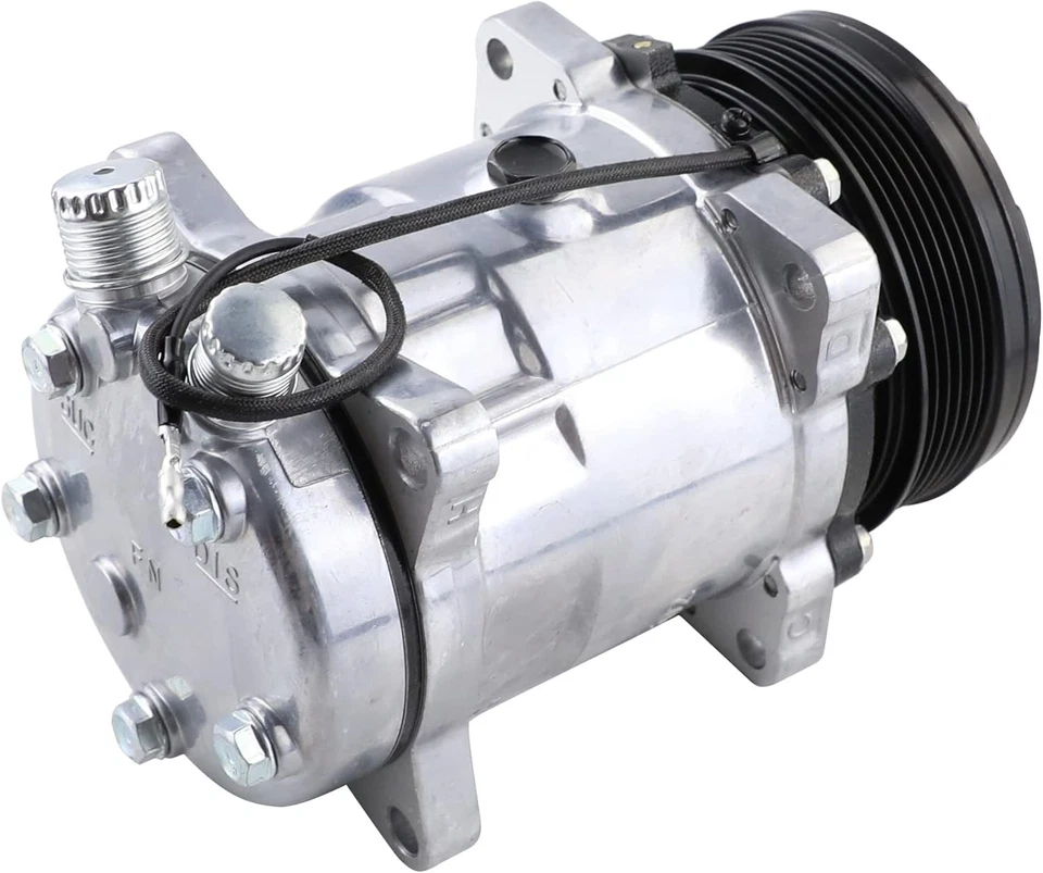 通用空调压缩机 6PK 离合器砂光 508 5H14 R134A 12V,黑色  — 第 4/4 张图片