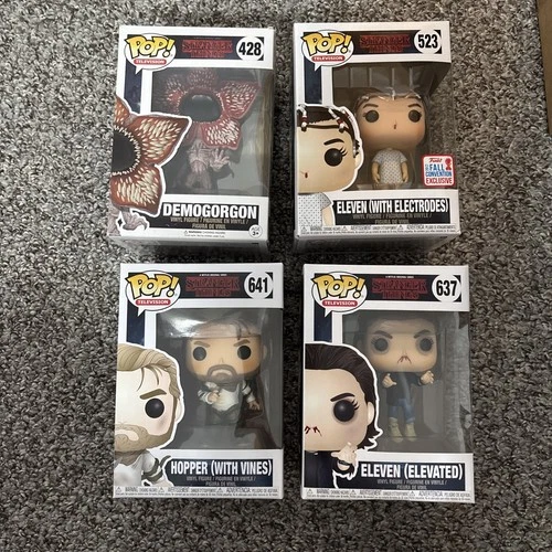 Funko Pop Stranger Things Lot Of 4 eleven Hopper