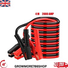4M Heavy Duty Jump Leads 2000AMP Car Van Battery Starter Booster Cables Jumper