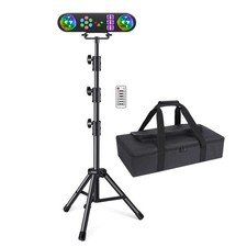 DJ Lights with Stand, 5 in 1 LED Party Bar Light Sound Activated DJ Stage Lig...