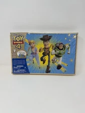 New! Disney Toy Story 4 -  7 Jigsaw Puzzles in Wood Storage Box