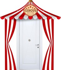 Preboun 3 Pcs Circus Tent Decorations Carnival Theme Party Red White