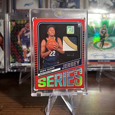 🏀2025-26 Donruss Derik Queen Jersey Series RC Rookie BIG patch red parallel /75