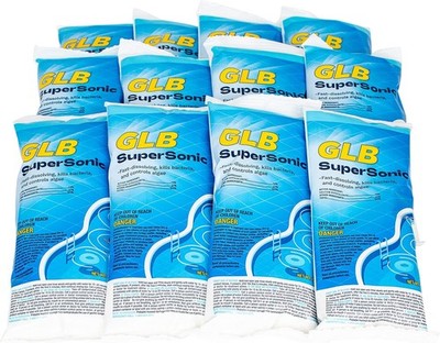 GLB SuperSonic Pool Shock 1 lb 12 Pack Calcium Hypochlorite Shock