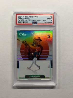 2024 Panini Three & Two James Wood On The Horizon Rookie 29/32 PSA 9