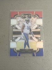 2023 Panini Select - Concourse Kobie Turner #54 Red & Blue Prizm Die-Cut (RC)