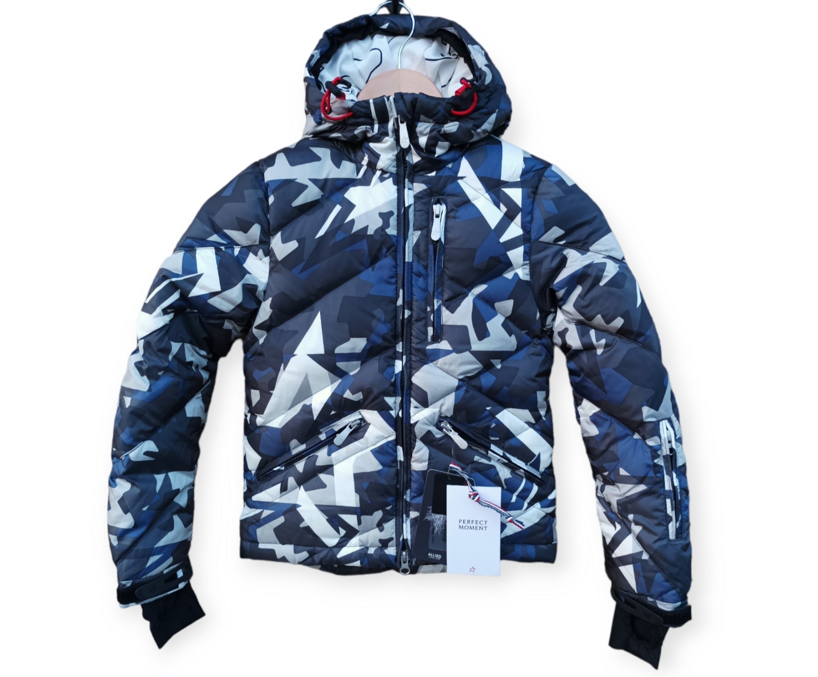 Perfect Moment 6Y Kid's Boys Girls Down Puffer Ski Jacket Blue Camo Age 6 Years image 7