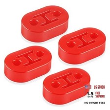 Rubber Exhaust Hanger, Muffler Exhaust System, Heavy Insulator 4PCS-Red