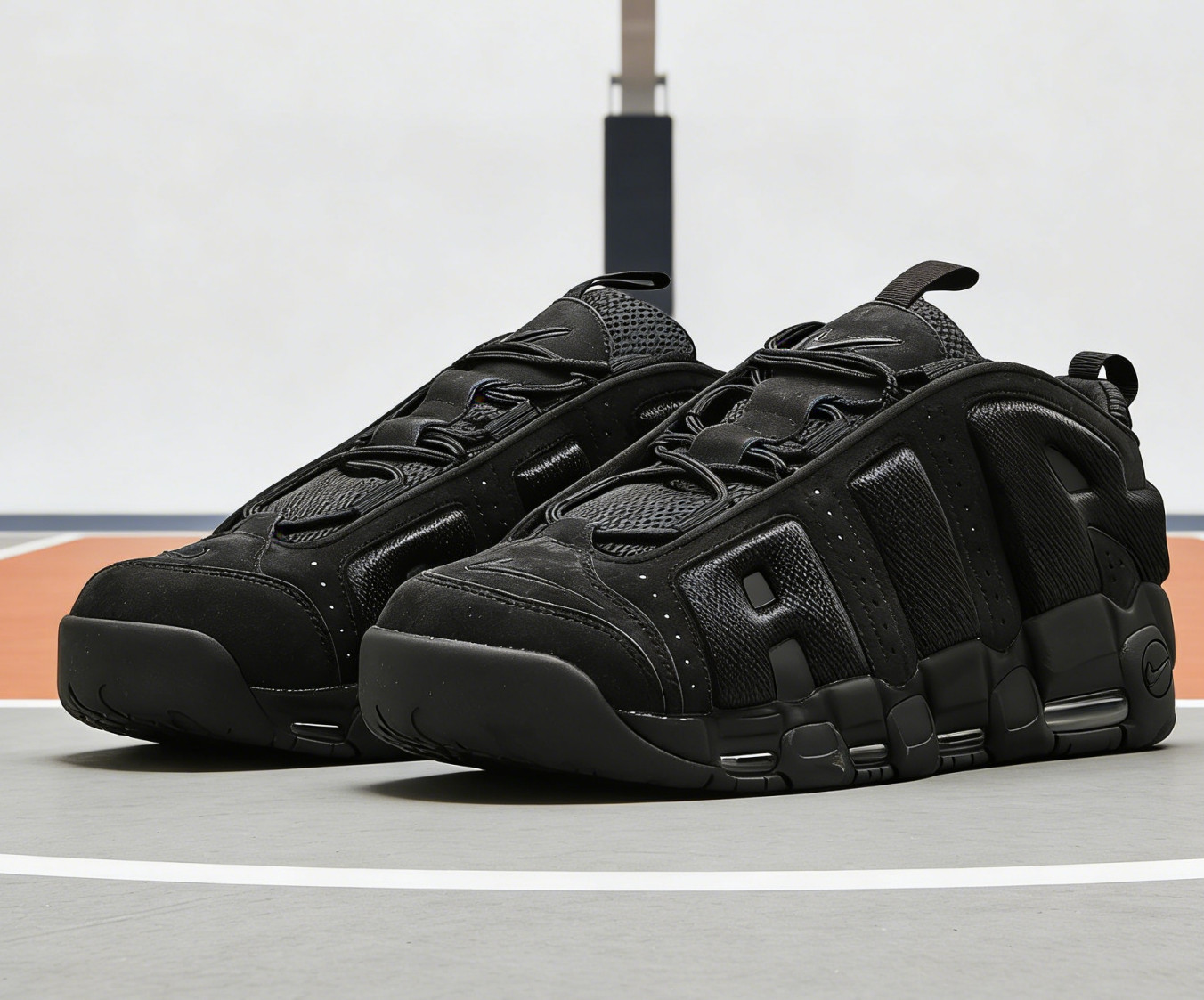 Nike Air More Uptempo Low Top Retro Basketball Black men's s