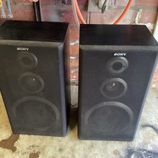 Sony SS A302 Vintage 3 Way Speakers 6 Ohm 78W Made In UK Pair