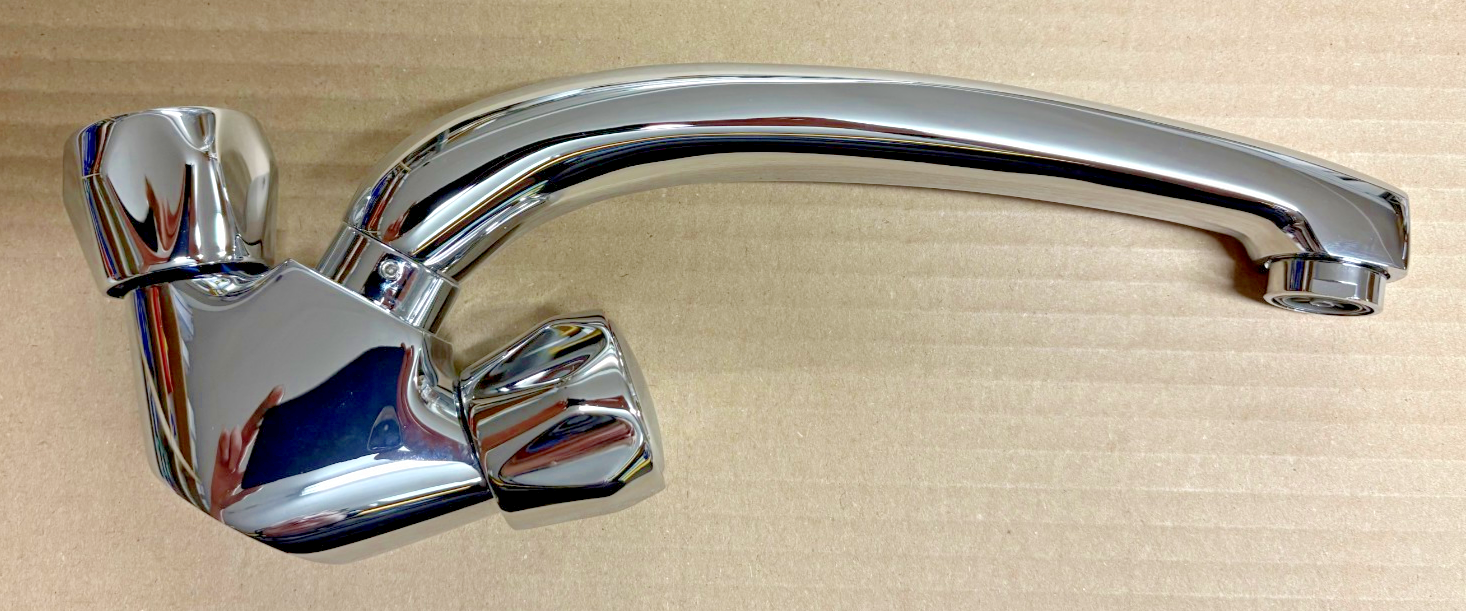 Round Head Kitchen Monobloc Mixer Sink Tap - Chrome