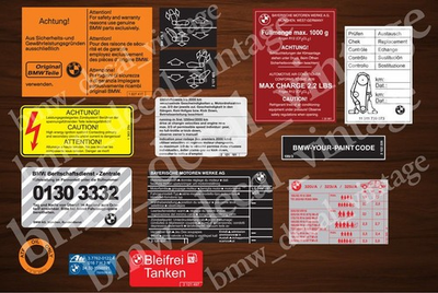 #ad RESTORATION DECAL STICKERS SET FOR BMW e30 1982 1991 m20 320i 323i 325i $59.99