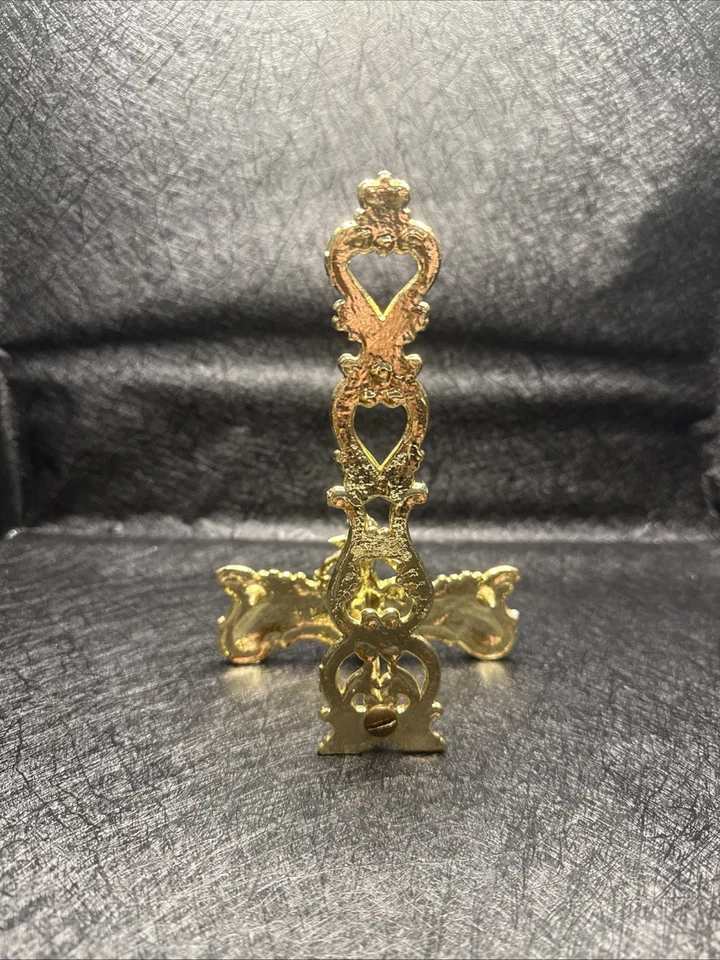 Vintage Victorian Style Metal Cherub Angel Easel. Unbranded. Good Condition - Image 3 of 4