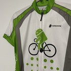 Rare Hincapie Google Android Riding Bike Cycling Jersey White Green Size 2XL