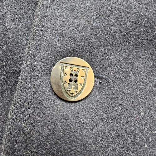 CAMPLIN Men's PEACOAT ISLAND T Wool Jacket Solid sz 52 Navy Blue Y7f image 2