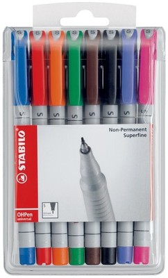 STABILO Folienstift OHPen universal wasserlöslich 8er Etui S