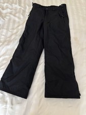 Youth OBERMEYER Ski Snowboard Snow Pants Black Teen M 10-12