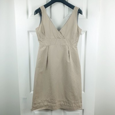 Jigsaw Bleistiftkleid Gr. 10 neutral Anlass Empire Leinen Baumwollmischung gefüttert