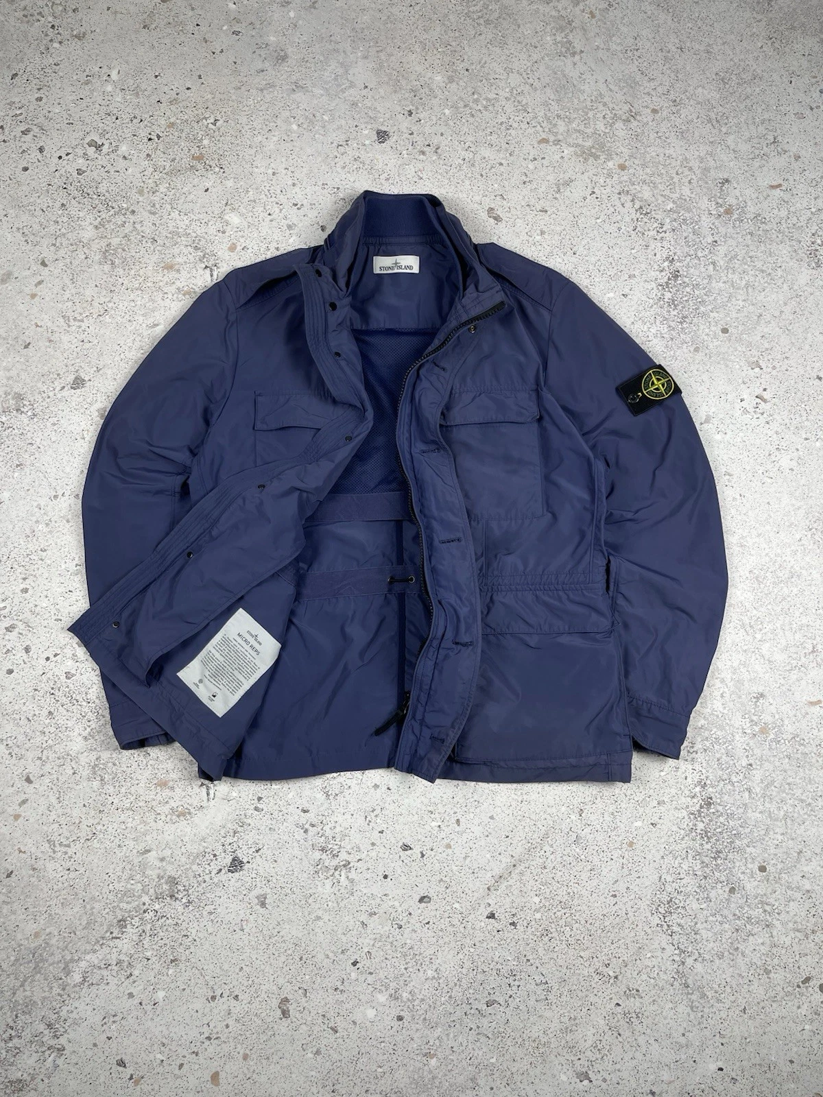 Vintage Stone Island 2012 Micro Reps Field Jacket Navy Blue Faded Color size XL - product detail image 1
