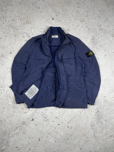 Vintage Stone Island 2012 Micro Reps Field Jacket Navy Blue Faded Color size XL video thumbnail