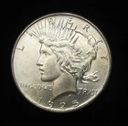 1925-P PEACE DOLLAR - GEM BU - SOME LIGHT TONING -90% SILVER $ - PHILA. MINT
