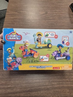 Dino Ranch Dino Riding Adventures 6-Figure Pack Damaged Box NIB