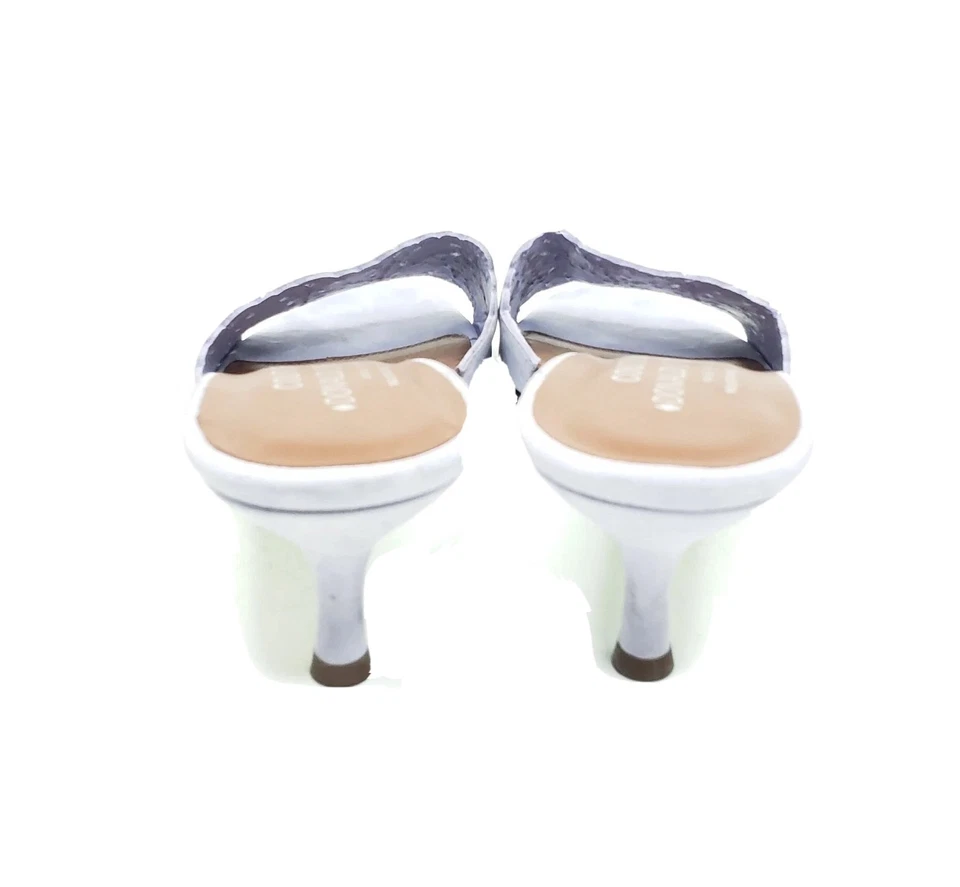 Donald J Pliner Cuero Lila Gatito Tacón Slides Floral Recorte Talla 9.5 N Foto 4 de 4