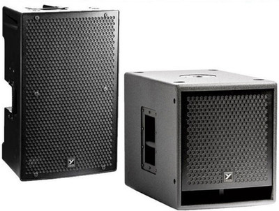 Yorkville PS12P Powered 12'' 1400W Amplified Speaker + PS15S 15'' Active Subwoofer