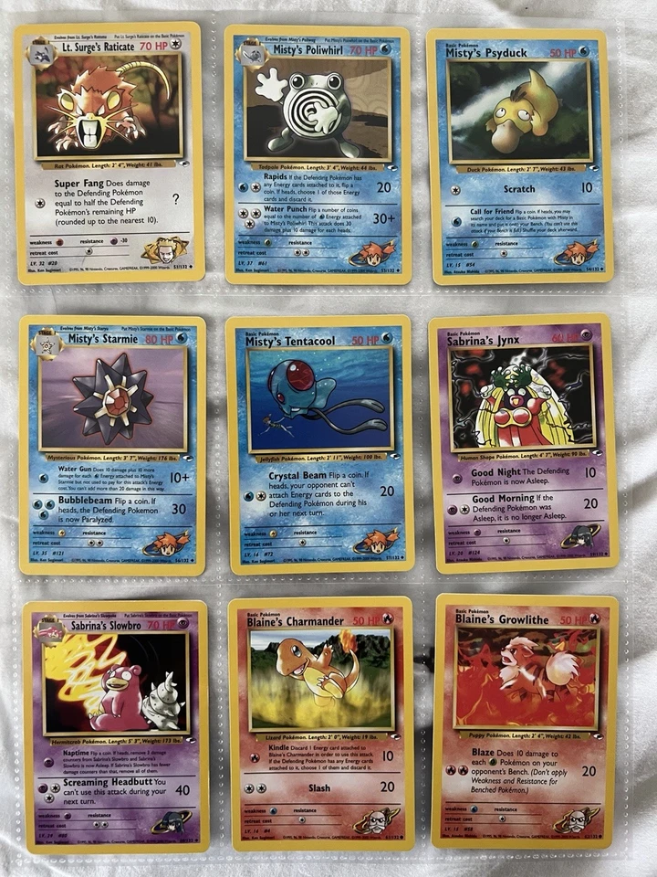 Some Common Gym Heroes Pokémon Cards - Image 2 of 4