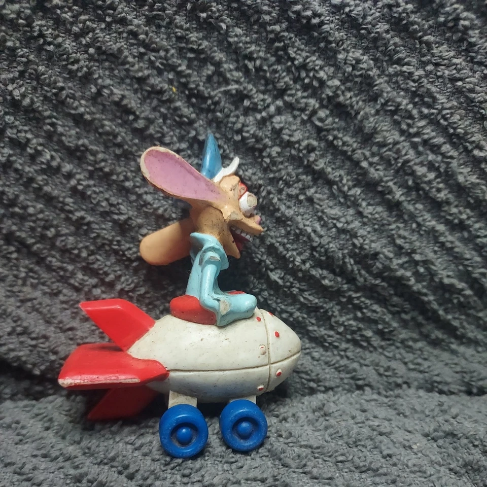 Vehículo de colección Hardees Nickelodeon Ren Hoek 1994 coche cohete Ren y Stimpy juguete Foto 3 de 4