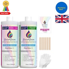 Non-Yellowing Clear Epoxy Resin 1:1 - Odorless & Non-Toxic for DIY Projects