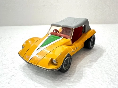 Vintage Dinky Yellow BEACH BUGGY Dune Buggy Car