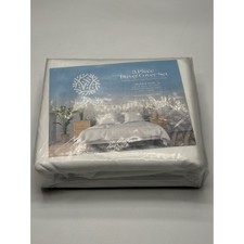 White Classic Queen 3 Piece Duvet Cover Set Luxurious Twill Microfiber NWT