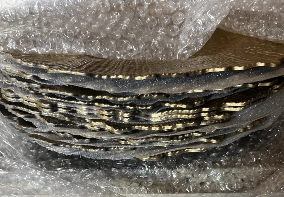 Juego de 12 Placas Cargador Plástico Arrecife Dorado, 13" Reutilizables, Entretener, Comedor Foto 2 de 4