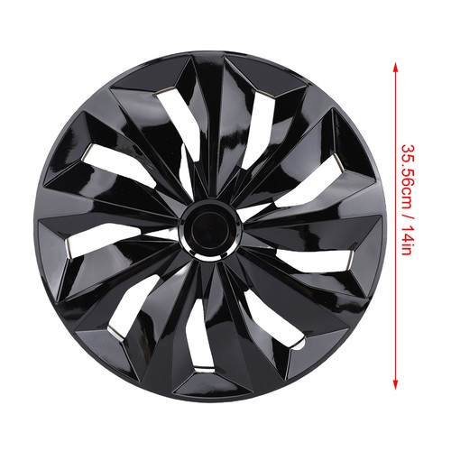 4PCS Hubcap Wheel Cover Durable Snap On R14 Hubcaps Set For Cars SUV IZAH - Picture 19 of 24