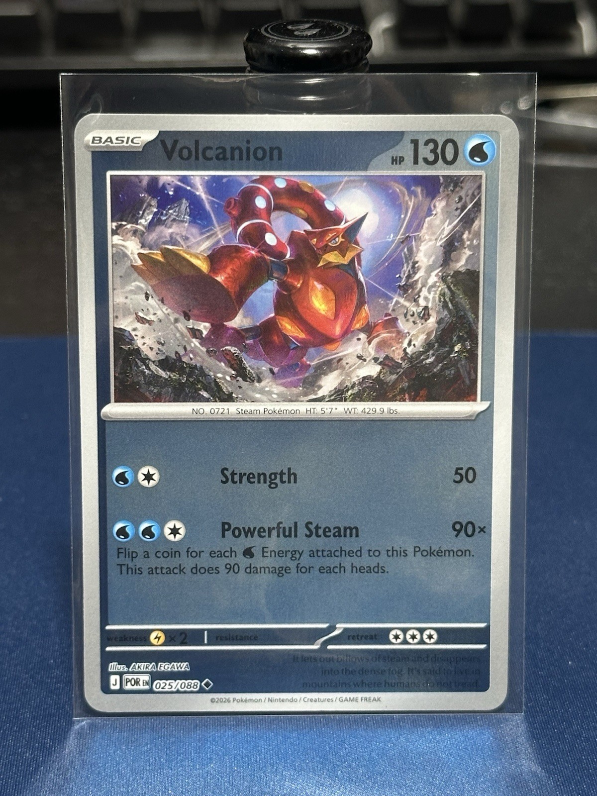 Volcanion 025/088 - Reverse Holo - Pokémon TCG: Perfect Order - English NM