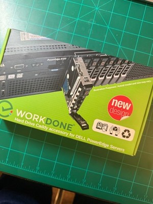 WORKDONE 4-Pack 2.5'' Drive Caddy G176J/0G176J for Dell PowerEdge Hot-Swap