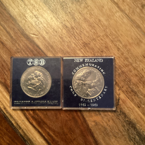 2 Medallions ( Lady Diana & Captain Cook)