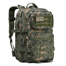 Military Tactical Backpack 3 Day Assault Pack Molle Bag Woodland Camo