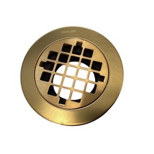 Kohler 9132-2MB Round Shower Drain - Vibrant Brushed Moderne Brass READ